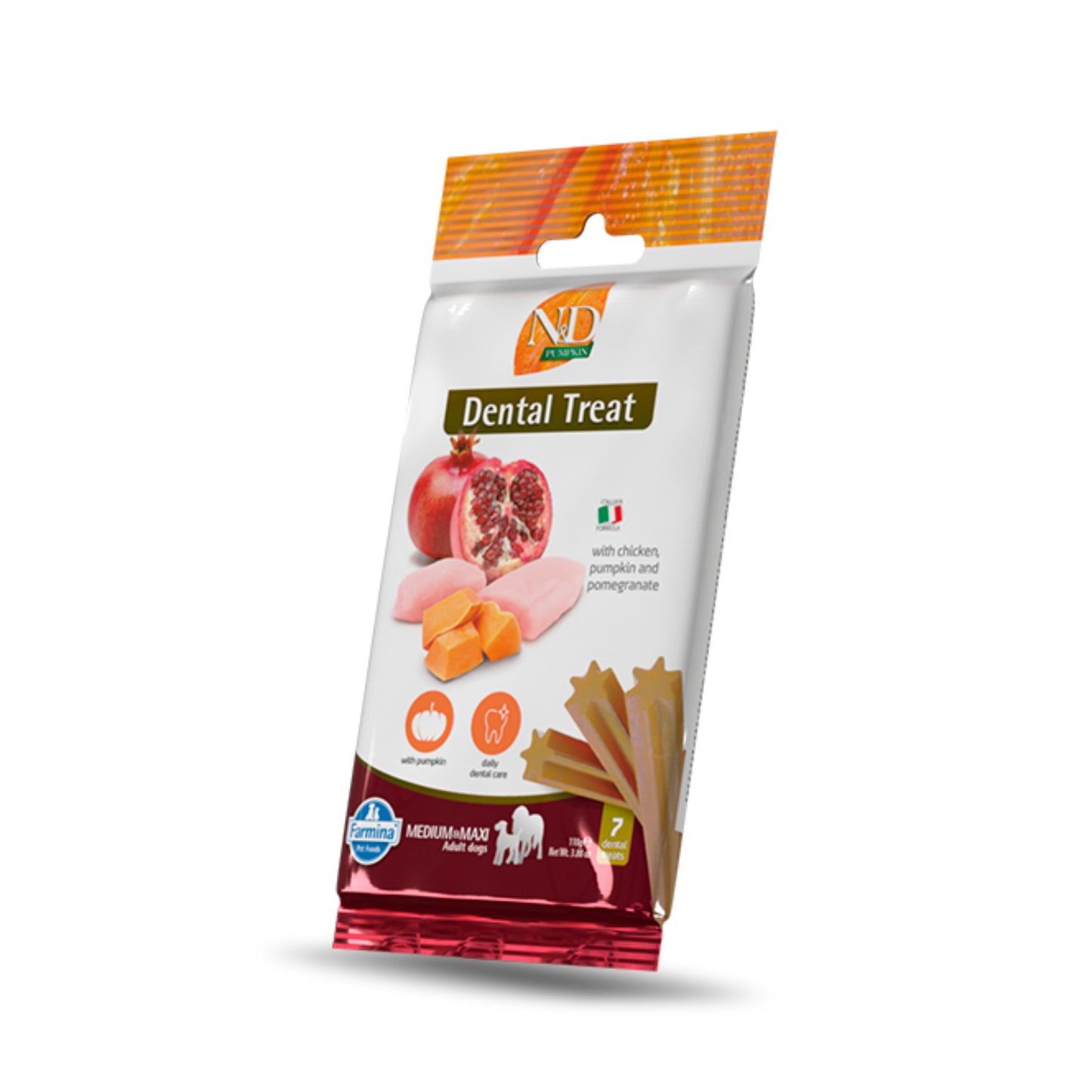 Farmina N&D Pumpkin Medium & Maxi Dog Treats - Chicken & Pomegranate