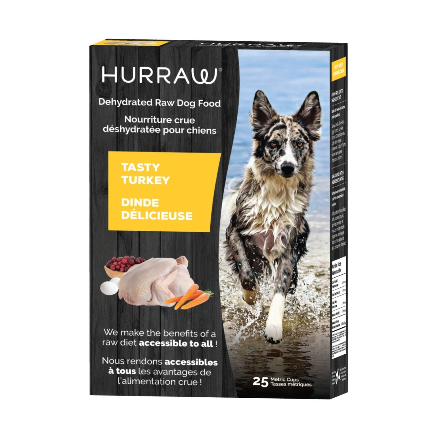 Hurraw Dehydrated Raw Tasty Turkey Dog Food