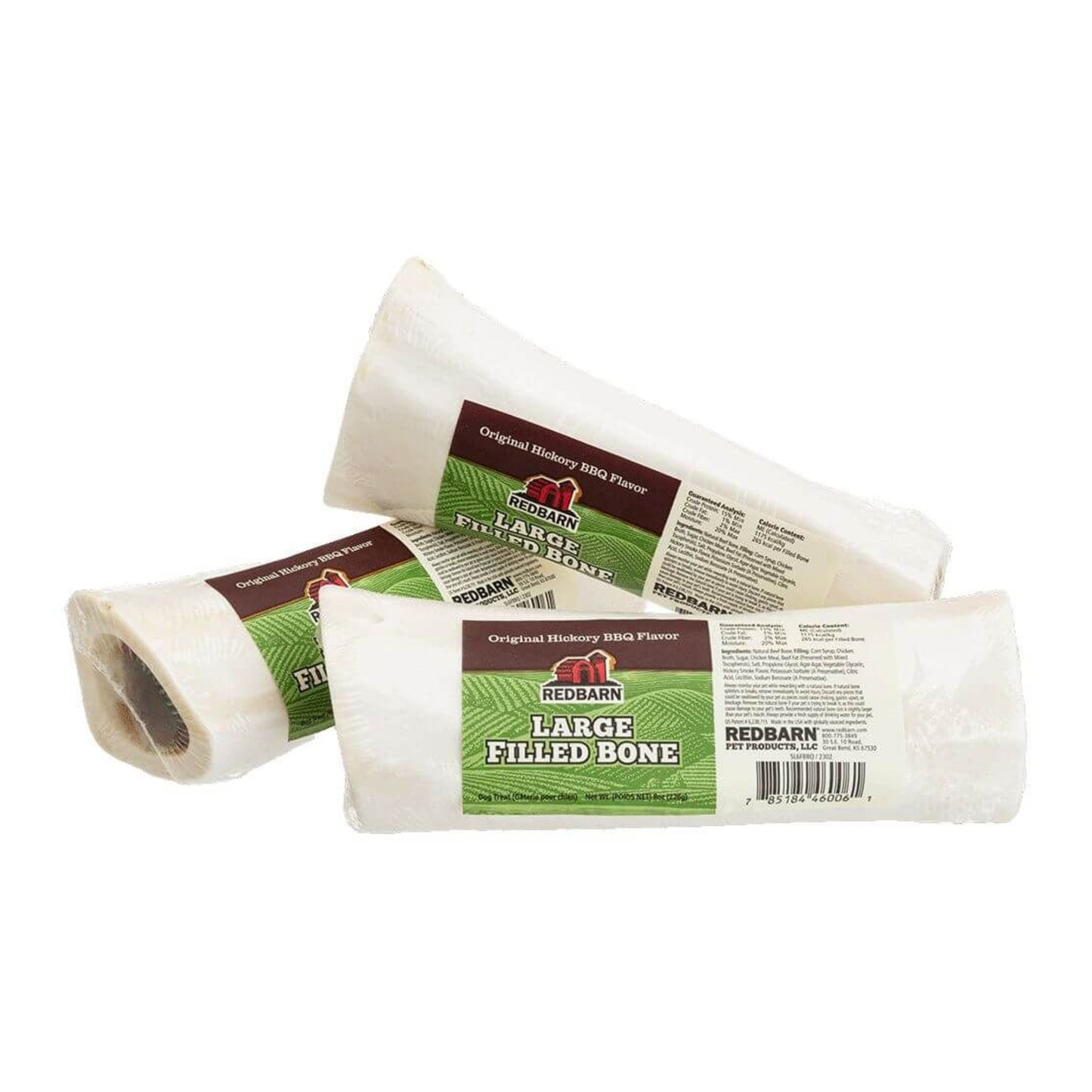 Redbarn Filled Bone Hickory BBQ Flavor