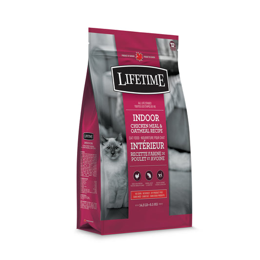 Lifetime Indoor Chicken Meal & Oatmeal Recipe Cat Food