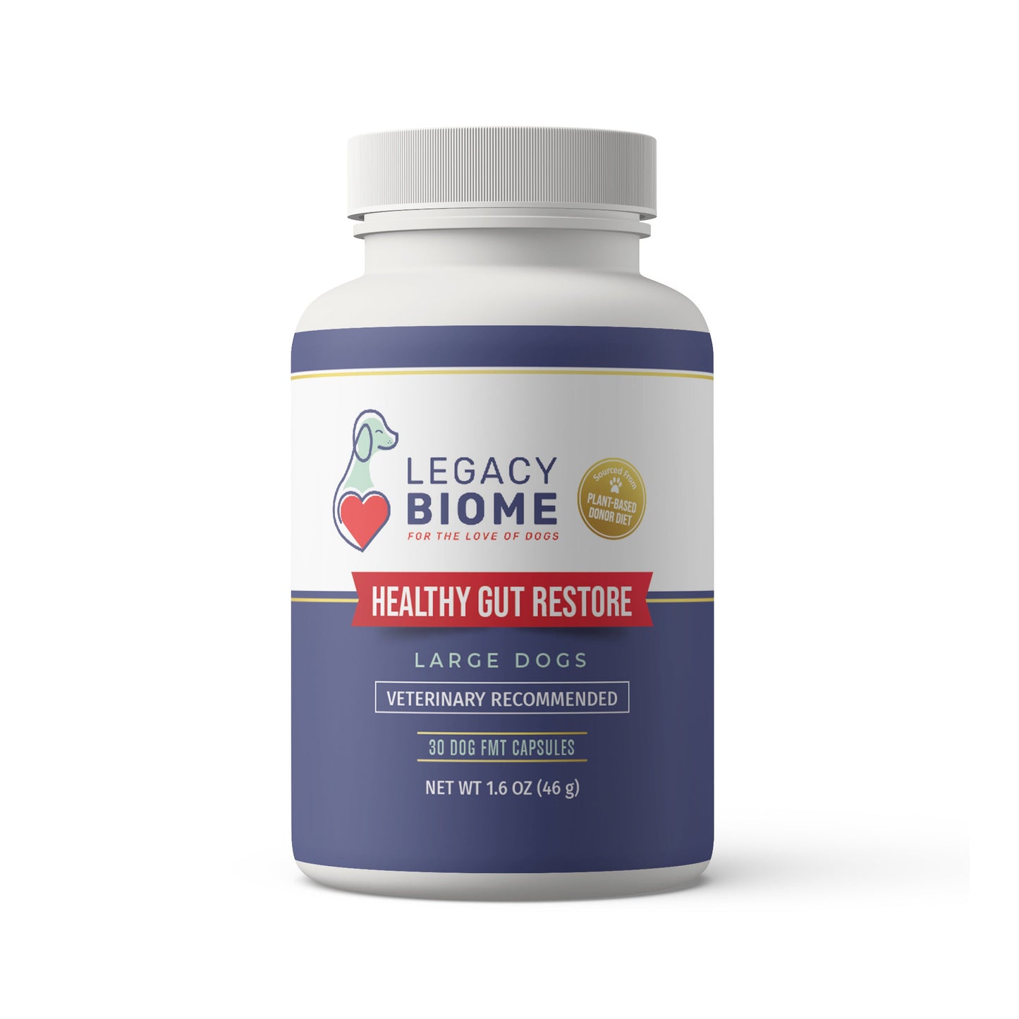 Premium Canine FMT Capsules – 30 Count