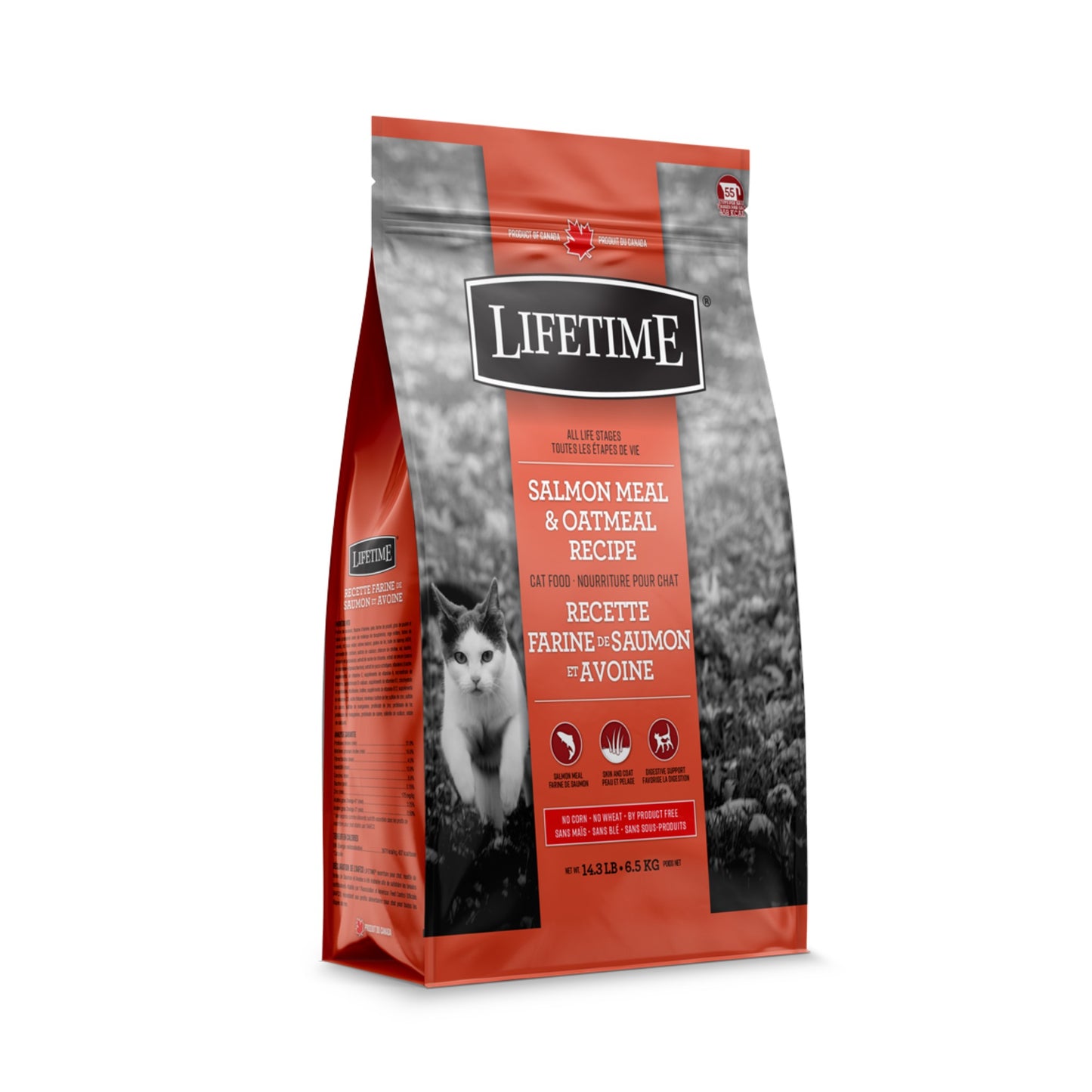 Lifetime Salmon & Oatmeal Indoor Cat Food